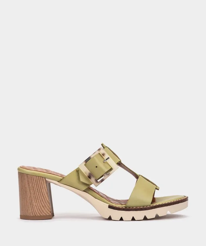 Pedro Miralles Heeled Sandals TELAVI Alfa Verde 8211 Woman