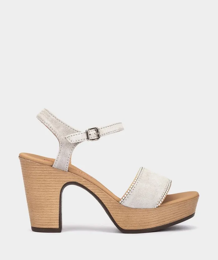 Pedro Miralles Heeled Sandals TREVI Velour Iceberg 8211 Woman Pedro Miralles Heeled Sandals TREVI Velour Iceberg 8211 Woman