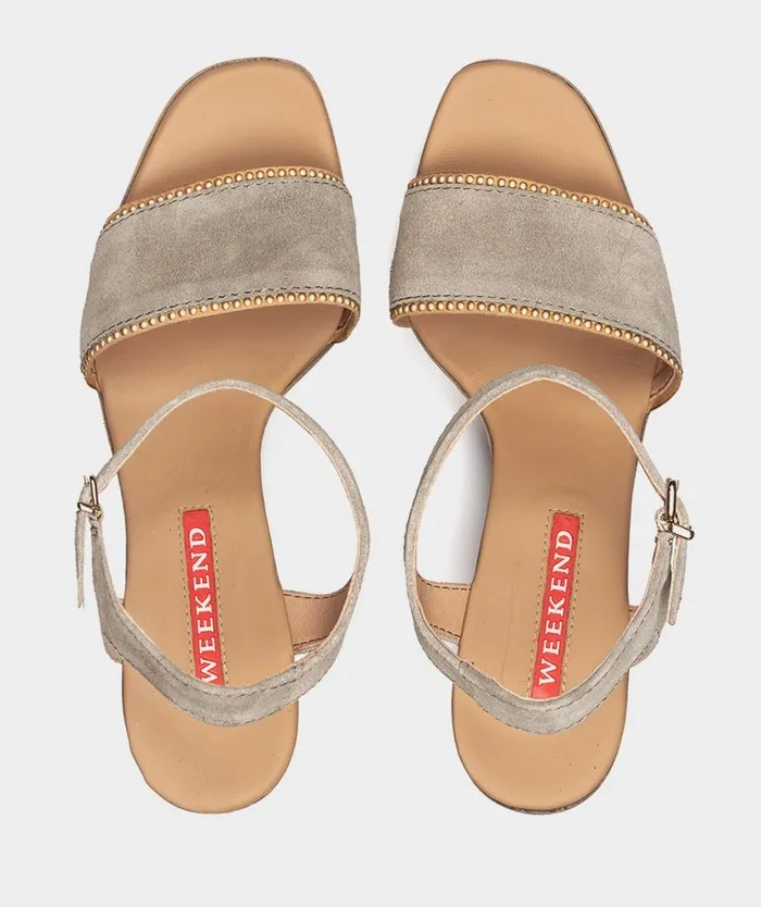 Pedro Miralles Heeled Sandals TREVI Velour Salvia 8211 Woman Pedro Miralles Heeled Sandals TREVI Velour Salvia 8211 Woman