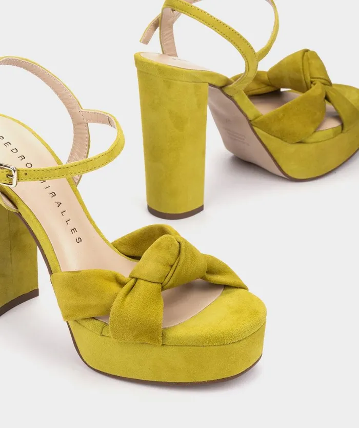 Pedro Miralles Heeled Sandals VERSALLES Ante Lime 8211 Woman Pedro Miralles Heeled Sandals VERSALLES Ante Lime 8211 Woman