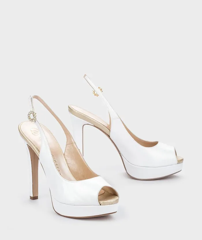 Pedro Miralles Heeled Sandals VICENZA Nacarado Perla 8211 Woman Pedro Miralles Heeled Sandals VICENZA Nacarado Perla 8211 Woman