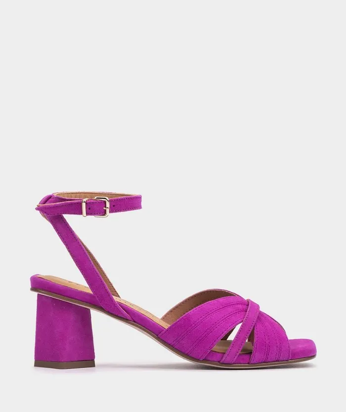 Pedro Miralles Heeled Sandals VIENA Ante Viola 8211 Woman
