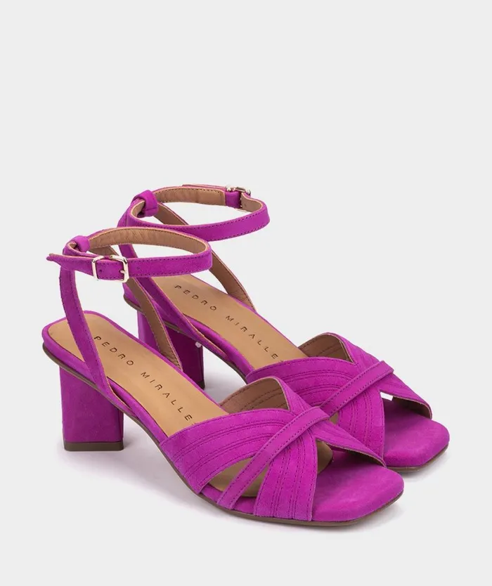 Pedro Miralles Heeled Sandals VIENA Ante Viola 8211 Woman Pedro Miralles Heeled Sandals VIENA Ante Viola 8211 Woman