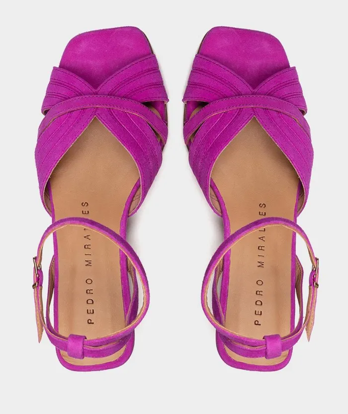 Pedro Miralles Heeled Sandals VIENA Ante Viola 8211 Woman Pedro Miralles Heeled Sandals VIENA Ante Viola 8211 Woman