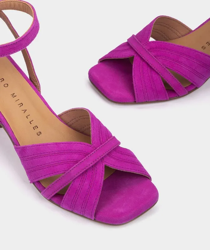 Pedro Miralles Heeled Sandals VIENA Ante Viola 8211 Woman Pedro Miralles Heeled Sandals VIENA Ante Viola 8211 Woman