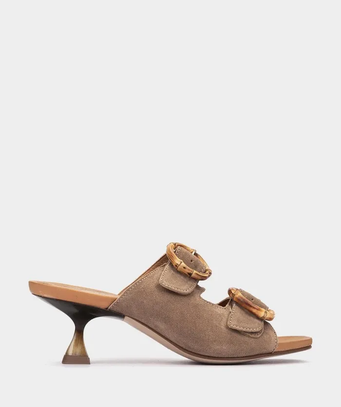 Pedro Miralles Heeled Sandals VIGO Velour Bambi 8211 Woman