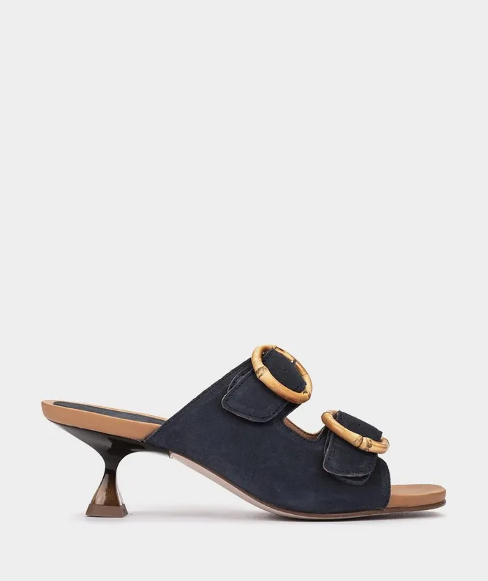 Pedro Miralles Heeled Sandals VIGO Velour Kiel 8211 Woman