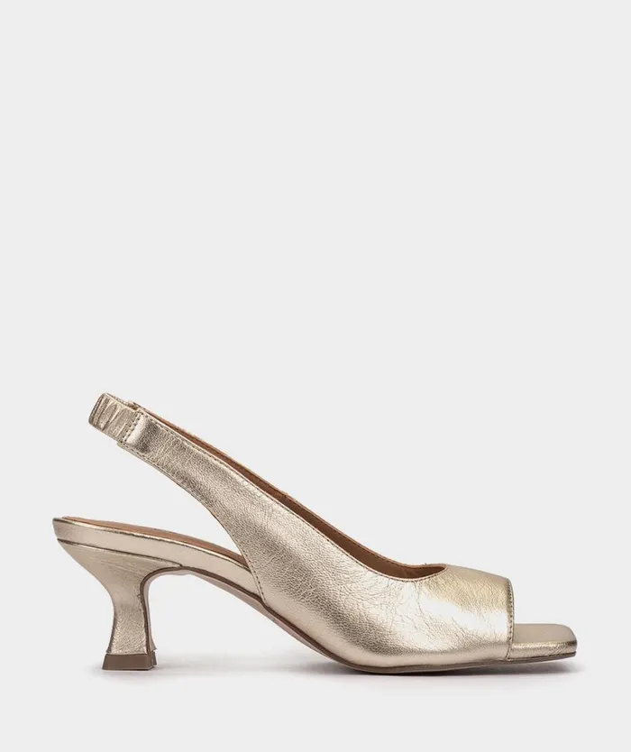 Pedro Miralles Heeled Sandals WATERLOO Napa Metal Platino 8211 Woman Pedro Miralles Heeled Sandals WATERLOO Napa Metal Platino 8211 Woman