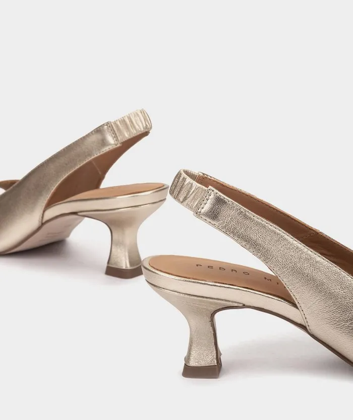 Pedro Miralles Heeled Sandals WATERLOO Napa Metal Platino 8211 Woman Pedro Miralles Heeled Sandals WATERLOO Napa Metal Platino 8211 Woman