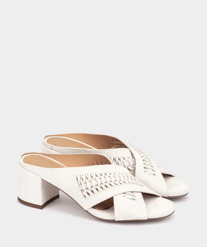 Pedro Miralles Heeled Sandals YVOIRE Velour Nata 8211 Woman Pedro Miralles Heeled Sandals YVOIRE Velour Nata 8211 Woman