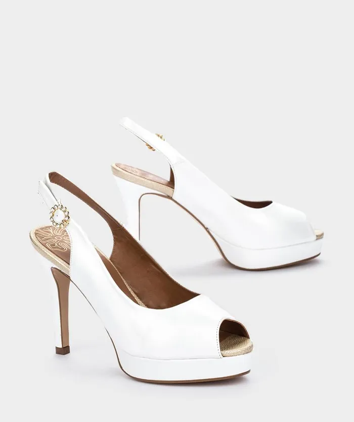 Pedro Miralles Heeled Sandals ZURICH Nacarado Perla 8211 Woman Pedro Miralles Heeled Sandals ZURICH Nacarado Perla 8211 Woman