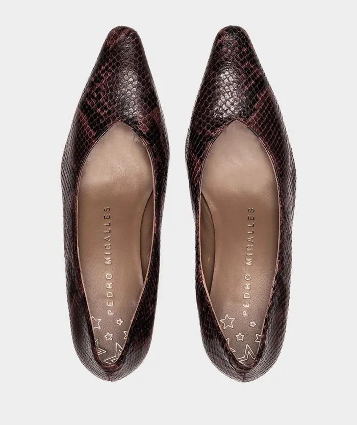Pedro Miralles Pumps ROSINI Pyton Barolo 8211 Woman Pedro Miralles Pumps ROSINI Pyton Barolo 8211 Woman