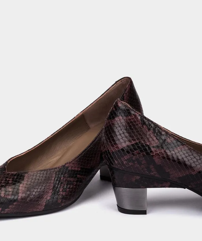 Pedro Miralles Pumps ROSINI Pyton Barolo 8211 Woman Pedro Miralles Pumps ROSINI Pyton Barolo 8211 Woman