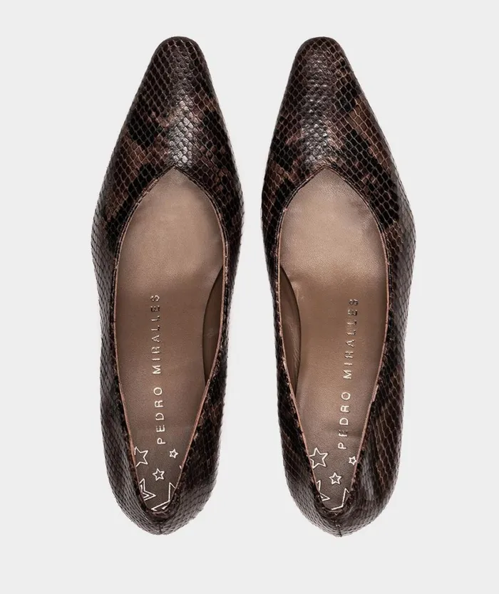 Pedro Miralles Pumps ROSINI Pyton Brown 8211 Woman Pedro Miralles Pumps ROSINI Pyton Brown 8211 Woman