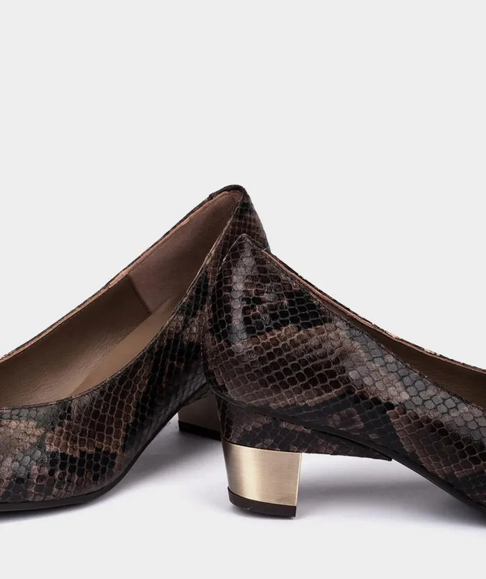 Pedro Miralles Pumps ROSINI Pyton Brown 8211 Woman Pedro Miralles Pumps ROSINI Pyton Brown 8211 Woman