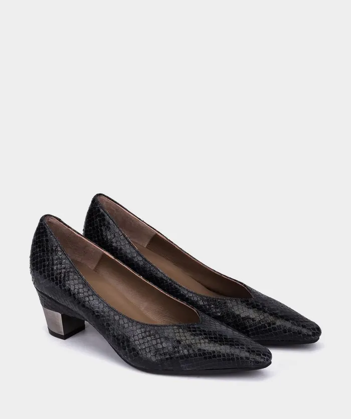 Pedro Miralles Pumps ROSINI Pyton Notte 8211 Woman Pedro Miralles Pumps ROSINI Pyton Notte 8211 Woman
