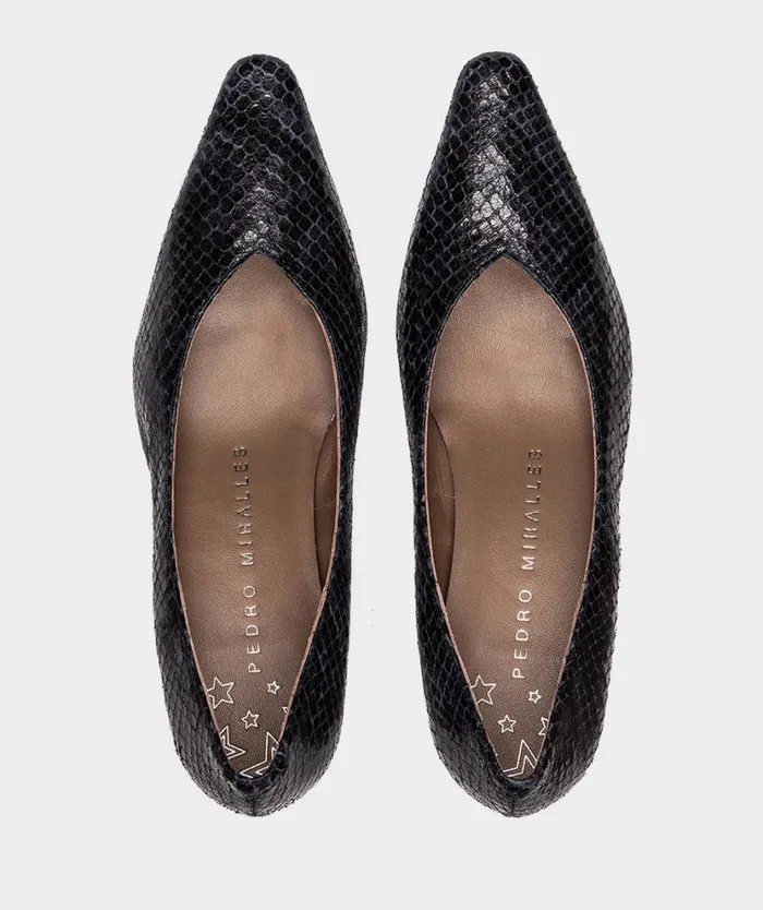 Pedro Miralles Pumps ROSINI Pyton Notte 8211 Woman Pedro Miralles Pumps ROSINI Pyton Notte 8211 Woman