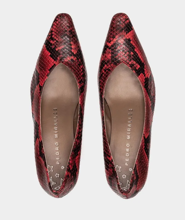 Pedro Miralles Pumps ROSINI Pyton Ruby 8211 Woman Pedro Miralles Pumps ROSINI Pyton Ruby 8211 Woman