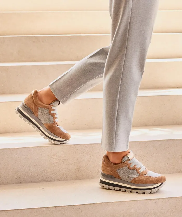 Pedro Miralles Sneakers GORDES Flanel Perla 8211 Woman