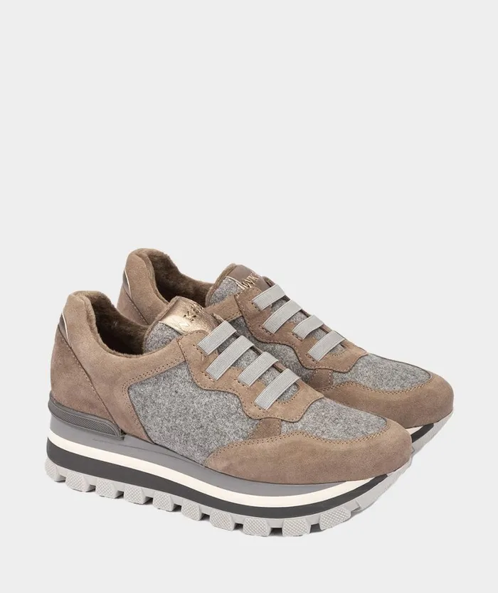 Pedro Miralles Sneakers GORDES Flanel Perla 8211 Woman Pedro Miralles Sneakers GORDES Flanel Perla 8211 Woman