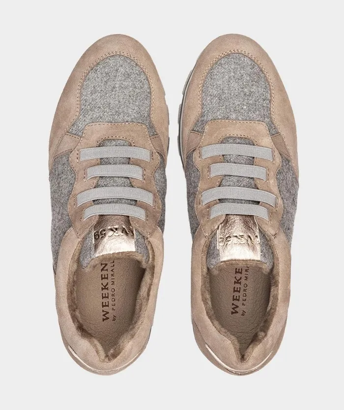 Pedro Miralles Sneakers GORDES Flanel Perla 8211 Woman Pedro Miralles Sneakers GORDES Flanel Perla 8211 Woman