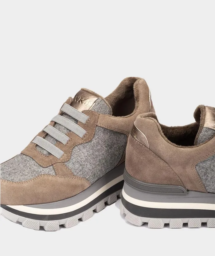 Pedro Miralles Sneakers GORDES Flanel Perla 8211 Woman Pedro Miralles Sneakers GORDES Flanel Perla 8211 Woman