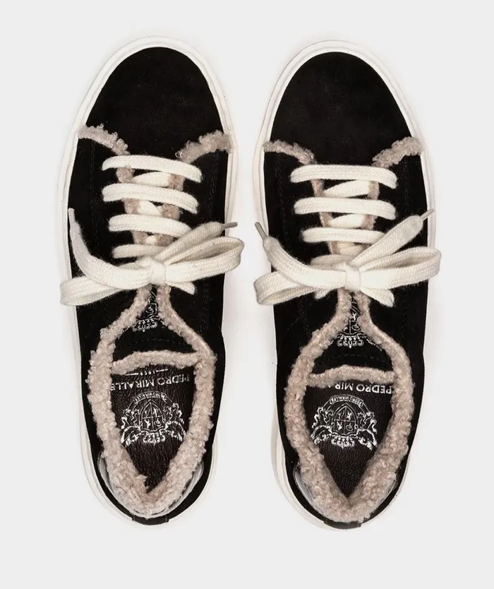 Pedro Miralles Sneakers MONTECARLO Serraje Engrasado Negro 8211 Woman Pedro Miralles Sneakers MONTECARLO Serraje Engrasado Negro 8211 Woman