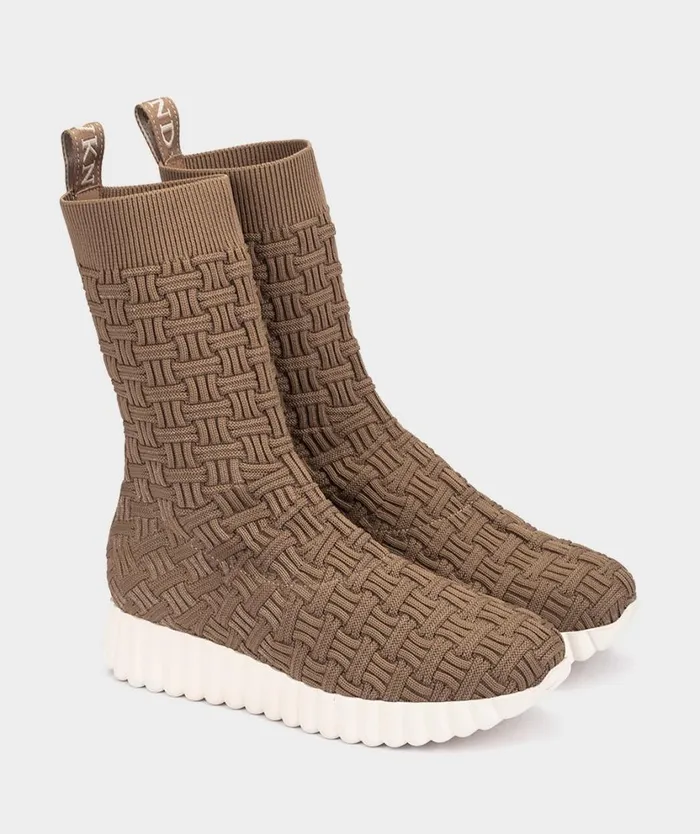 Pedro Miralles Sneakers NIGATA Sock Trenza Camel 8211 Woman Pedro Miralles Sneakers NIGATA Sock Trenza Camel 8211 Woman