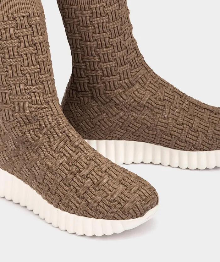 Pedro Miralles Sneakers NIGATA Sock Trenza Camel 8211 Woman Pedro Miralles Sneakers NIGATA Sock Trenza Camel 8211 Woman