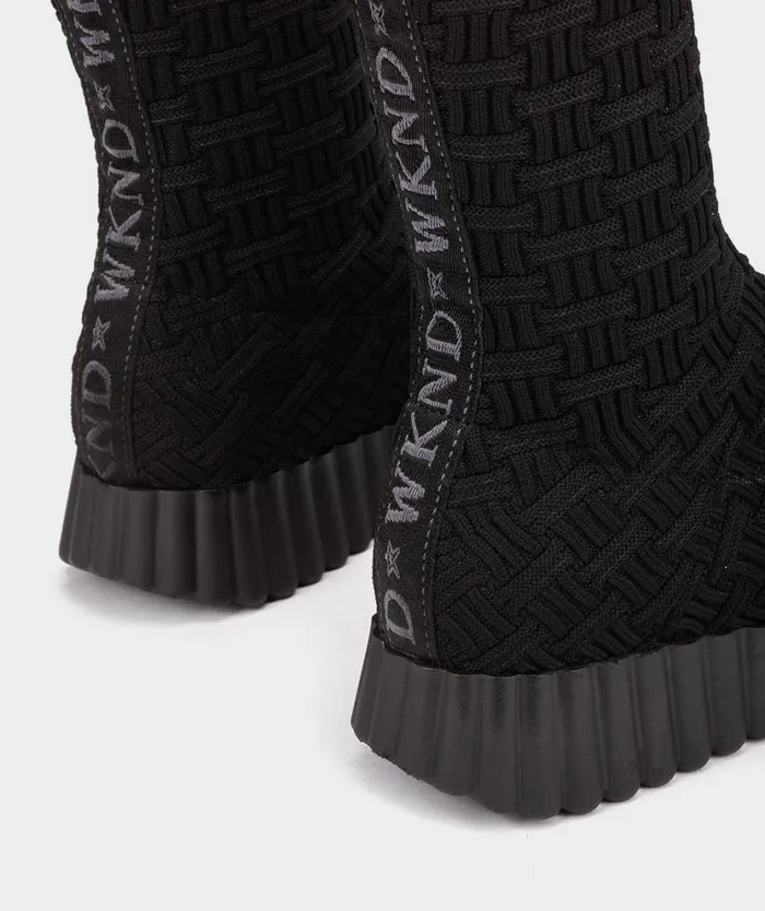 Pedro Miralles Sneakers NIGATA Sock Trenza Negro 8211 Woman Pedro Miralles Sneakers NIGATA Sock Trenza Negro 8211 Woman