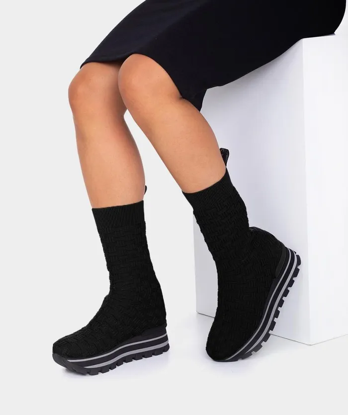 Pedro Miralles Sneakers SAKAI Sock Trenza Negro 8211 Woman