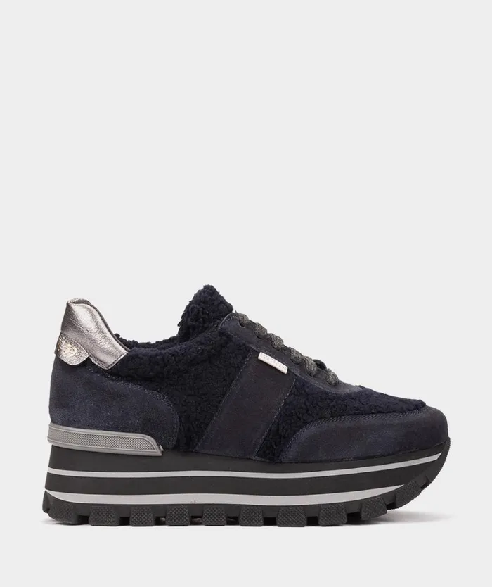Pedro Miralles Sneakers TALBOT Velour Navy 8211 Woman