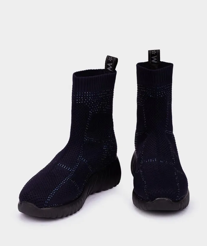 Pedro Miralles Sneakers ZANTE Dot Crystal Sock Marino 8211 Woman Pedro Miralles Sneakers ZANTE Dot Crystal Sock Marino 8211 Woman