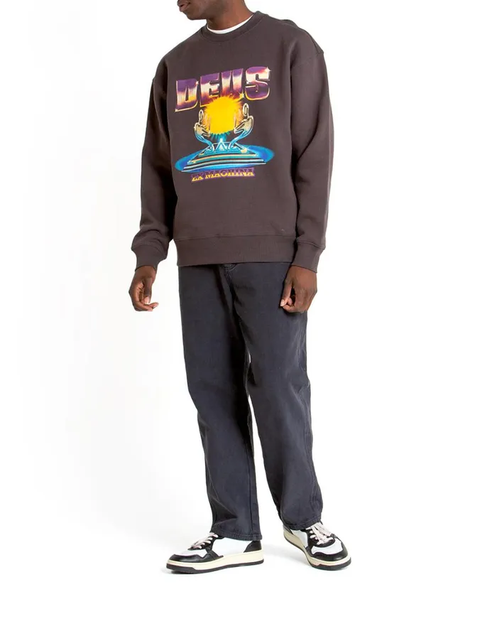 Praise You Crew 8211 Anthracite Men Deus Ex Machina Hoodies and Sweaters Praise You Crew 8211 Anthracite Men Deus Ex Machina Hoodies and Sweaters