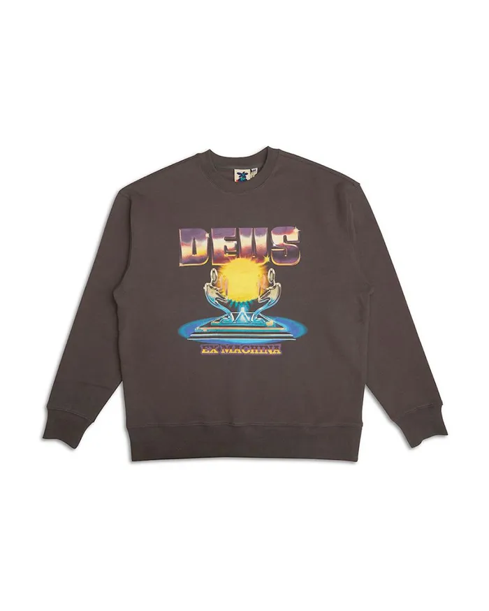 Praise You Crew 8211 Anthracite Men Deus Ex Machina Hoodies and Sweaters Praise You Crew 8211 Anthracite Men Deus Ex Machina Hoodies and Sweaters