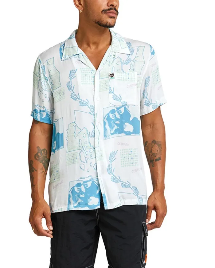 Primitive Shirt 8211 Vintage White Men Deus Ex Machina Shirts