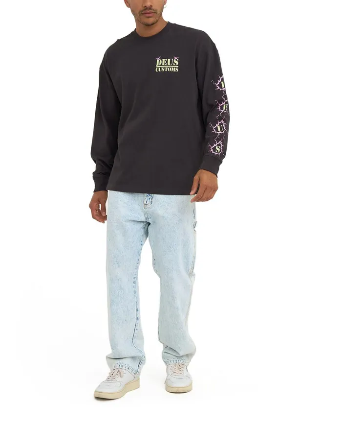 Pub Nuisance Long Sleeve Tee 8211 Anthracite Men Deus Ex Machina Tees Pub Nuisance Long Sleeve Tee 8211 Anthracite Men Deus Ex Machina Tees