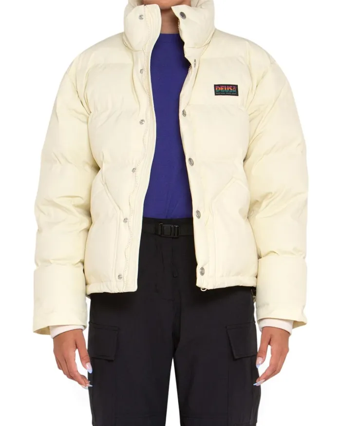 Puffer Jacket 8211 Bone White Women Deus Ex Machina Outerwear