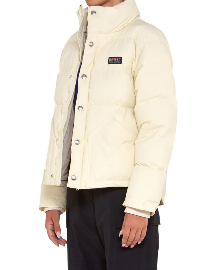 Puffer Jacket 8211 Bone White Women Deus Ex Machina Outerwear Puffer Jacket 8211 Bone White Women Deus Ex Machina Outerwear