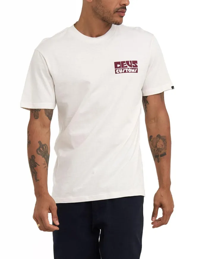Pushstart Tee 8211 Vintage White Men Deus Ex Machina Tees