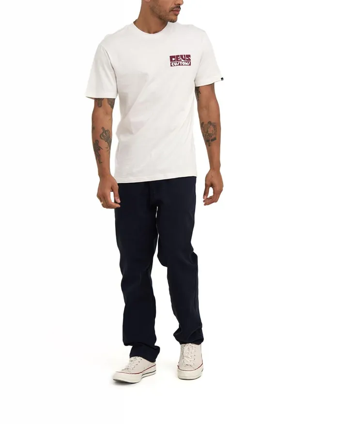 Pushstart Tee 8211 Vintage White Men Deus Ex Machina Tees Pushstart Tee 8211 Vintage White Men Deus Ex Machina Tees