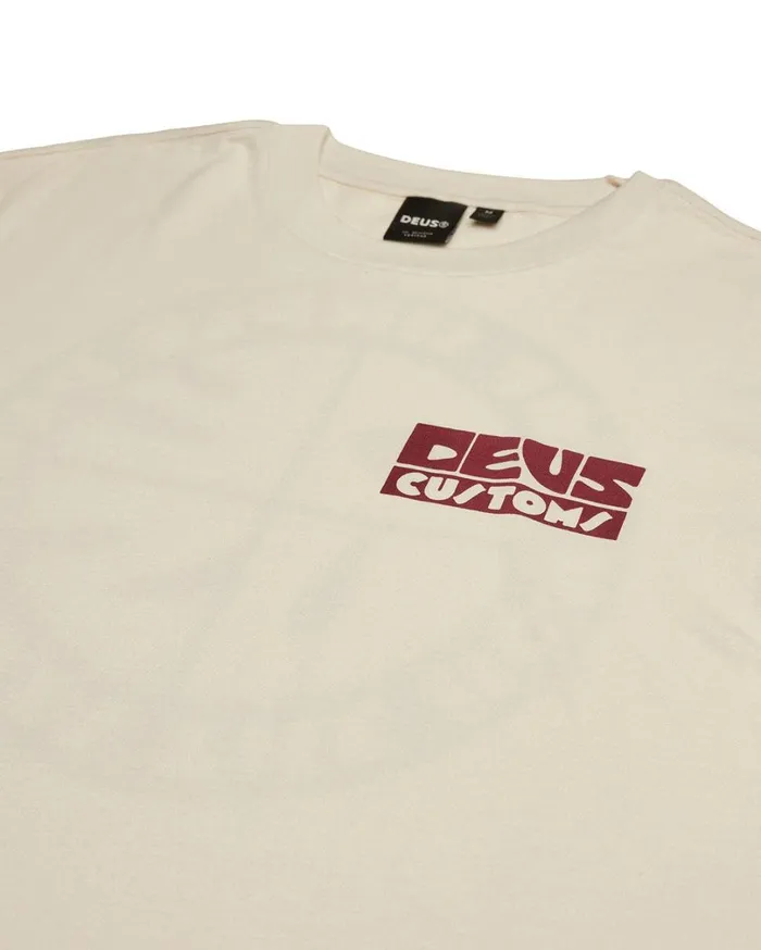 Pushstart Tee 8211 Vintage White Men Deus Ex Machina Tees Pushstart Tee 8211 Vintage White Men Deus Ex Machina Tees