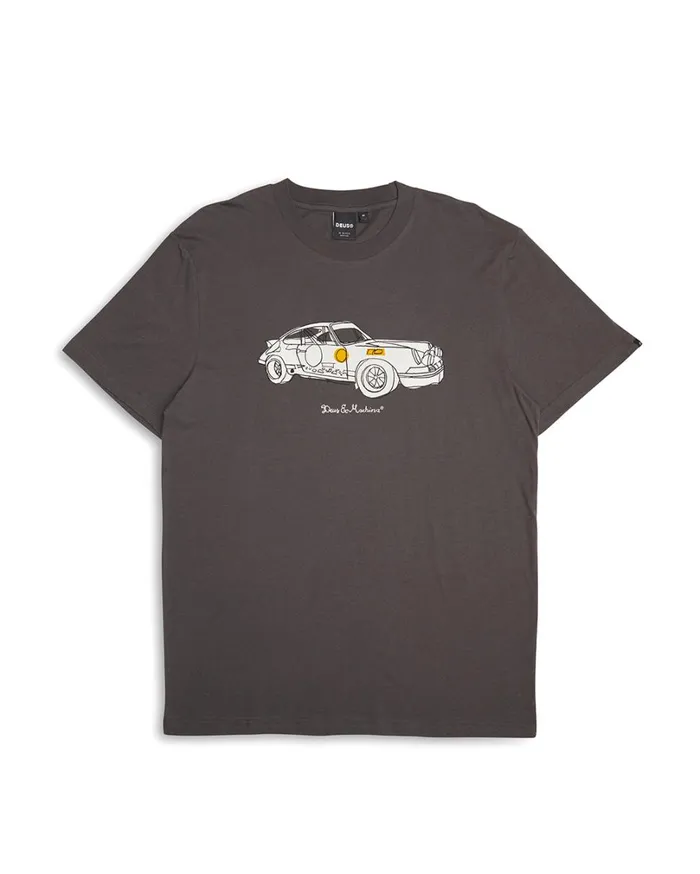 Rally Tee 8211 Anthracite Men Deus Ex Machina Tees Rally Tee 8211 Anthracite Men Deus Ex Machina Tees