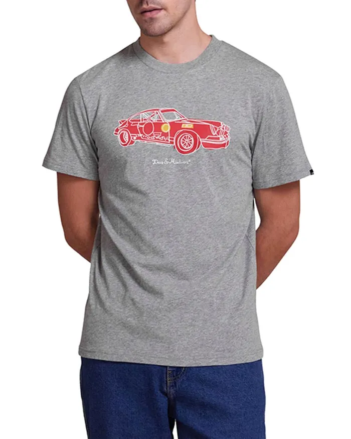 Rally Tee 8211 Grey Marle Men Deus Ex Machina Tees