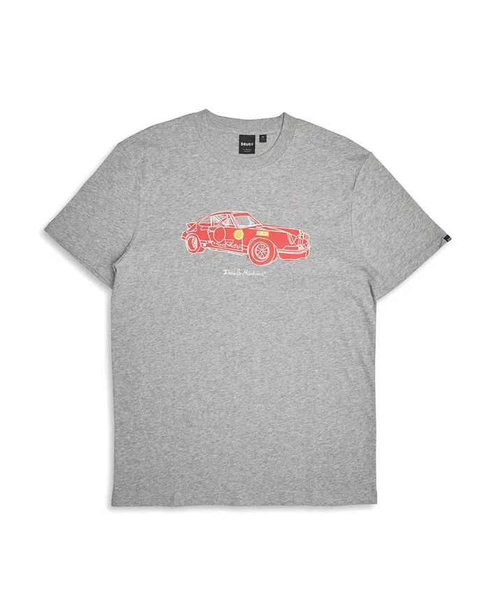 Rally Tee 8211 Grey Marle Men Deus Ex Machina Tees Rally Tee 8211 Grey Marle Men Deus Ex Machina Tees