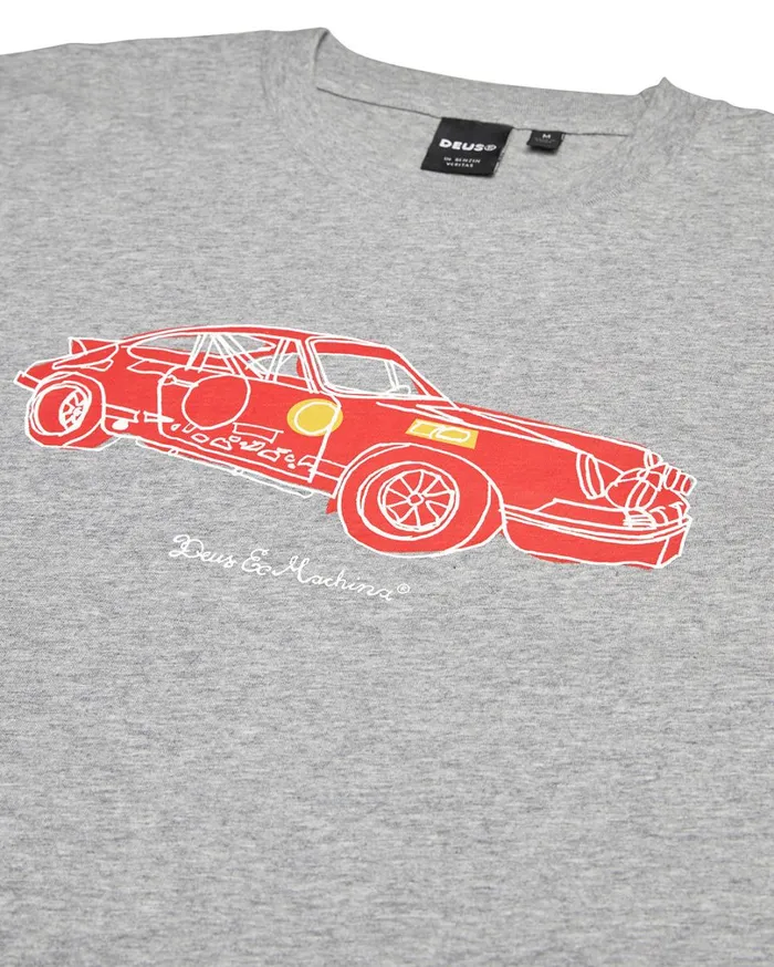 Rally Tee 8211 Grey Marle Men Deus Ex Machina Tees Rally Tee 8211 Grey Marle Men Deus Ex Machina Tees