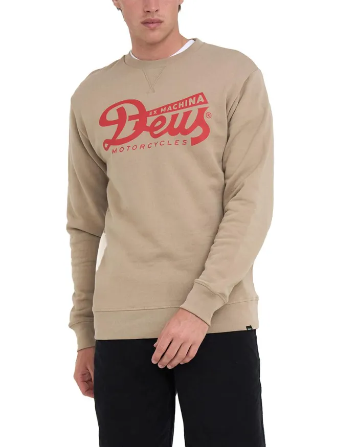 Relief Crew 8211 Khaki Men Deus Ex Machina Hoodies and Sweaters