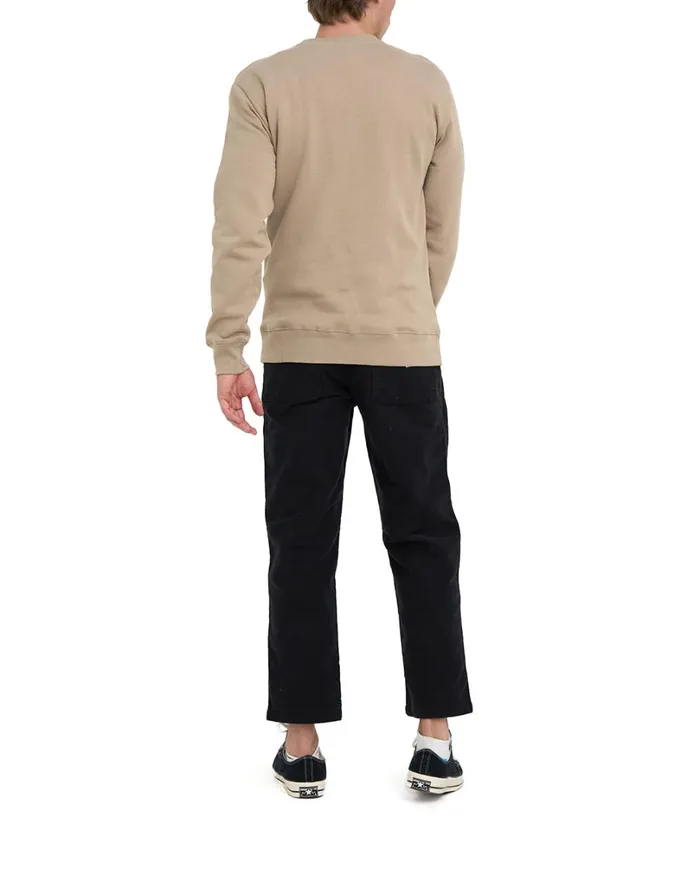 Relief Crew 8211 Khaki Men Deus Ex Machina Hoodies and Sweaters Relief Crew 8211 Khaki Men Deus Ex Machina Hoodies and Sweaters