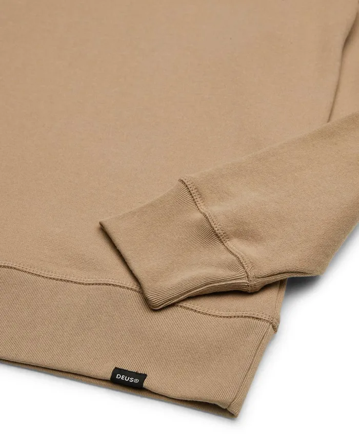 Relief Crew 8211 Khaki Men Deus Ex Machina Hoodies and Sweaters Relief Crew 8211 Khaki Men Deus Ex Machina Hoodies and Sweaters