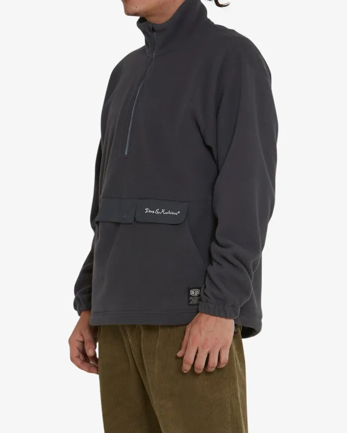 Ridgeline Fleece Pullover 8211 Lead Grey Men Deus Ex Machina Jackets Ridgeline Fleece Pullover 8211 Lead Grey Men Deus Ex Machina Jackets